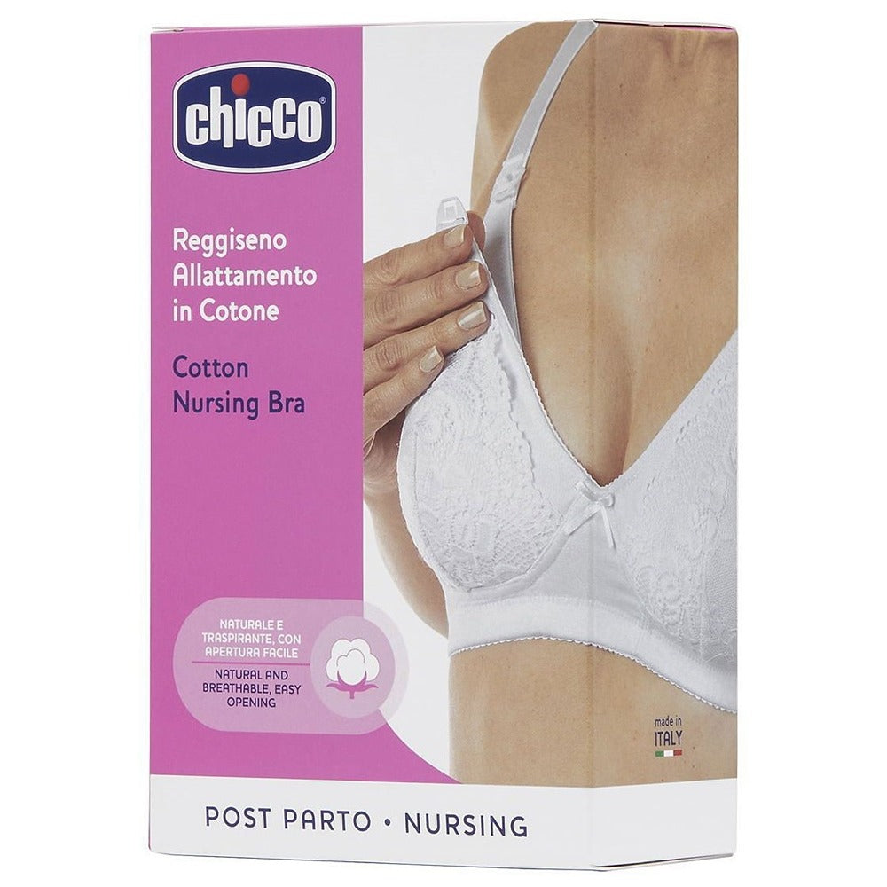 Chicco Reggiseno Allattamento In Cotone Bianco