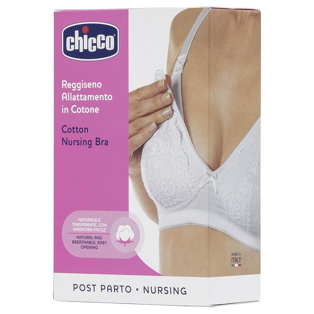 Chicco Reggiseno Allattamento In Cotone Bianco