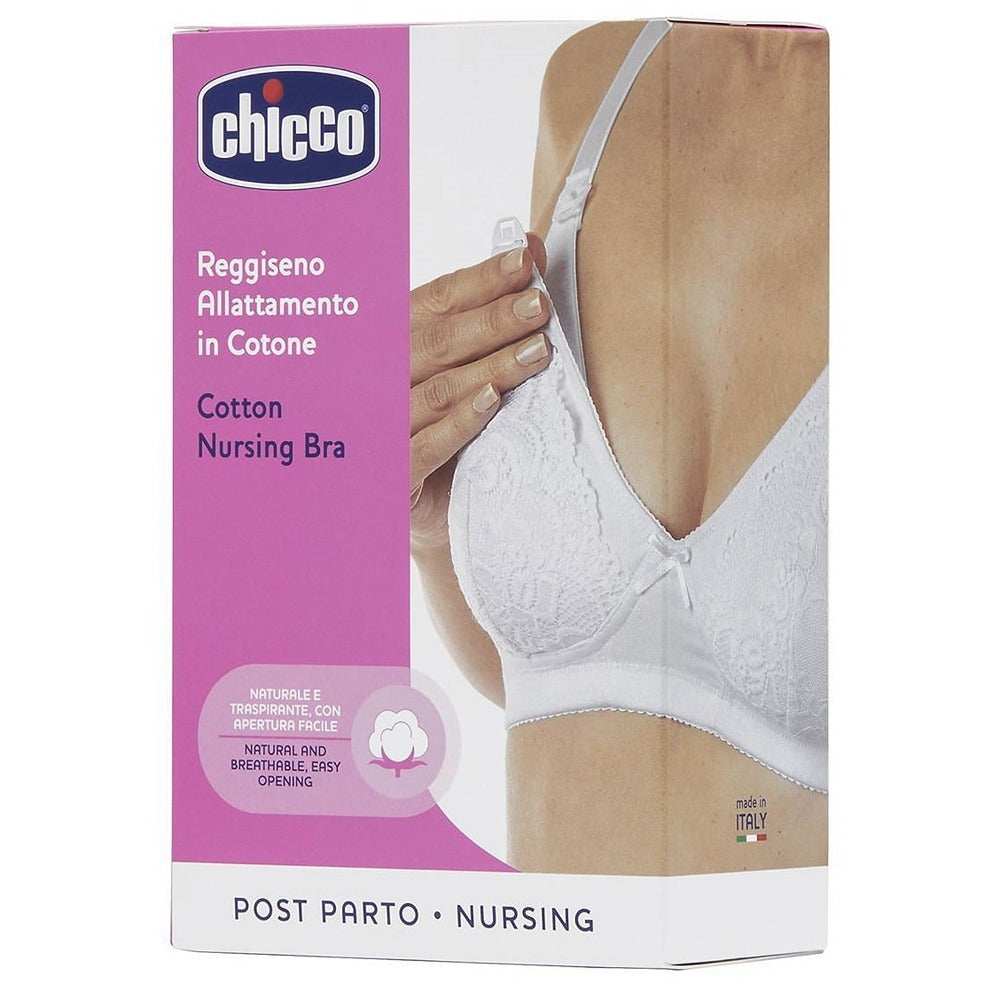 Chicco Reggiseno Allattamento In Cotone Bianco