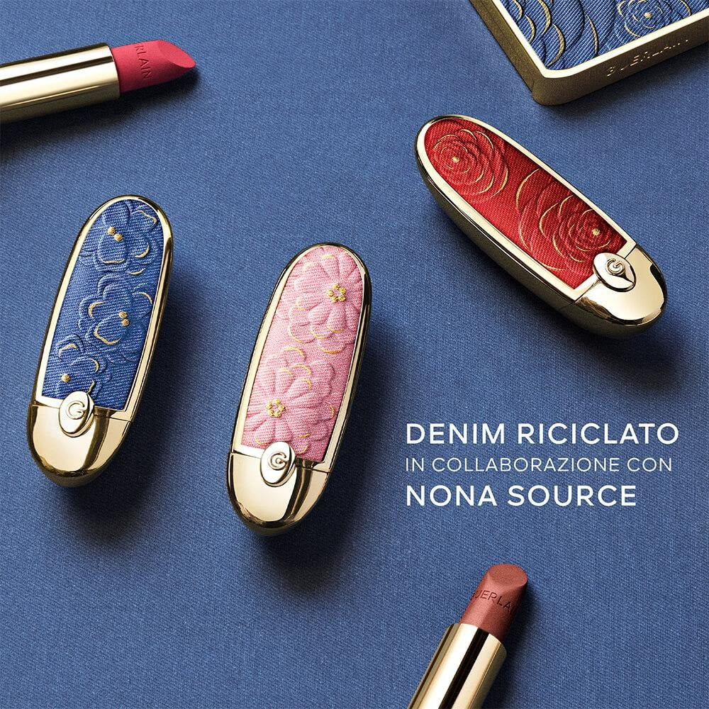 Guerlain Rouge G Blooming Denim La Cover Gioiello Con Doppio Specchio