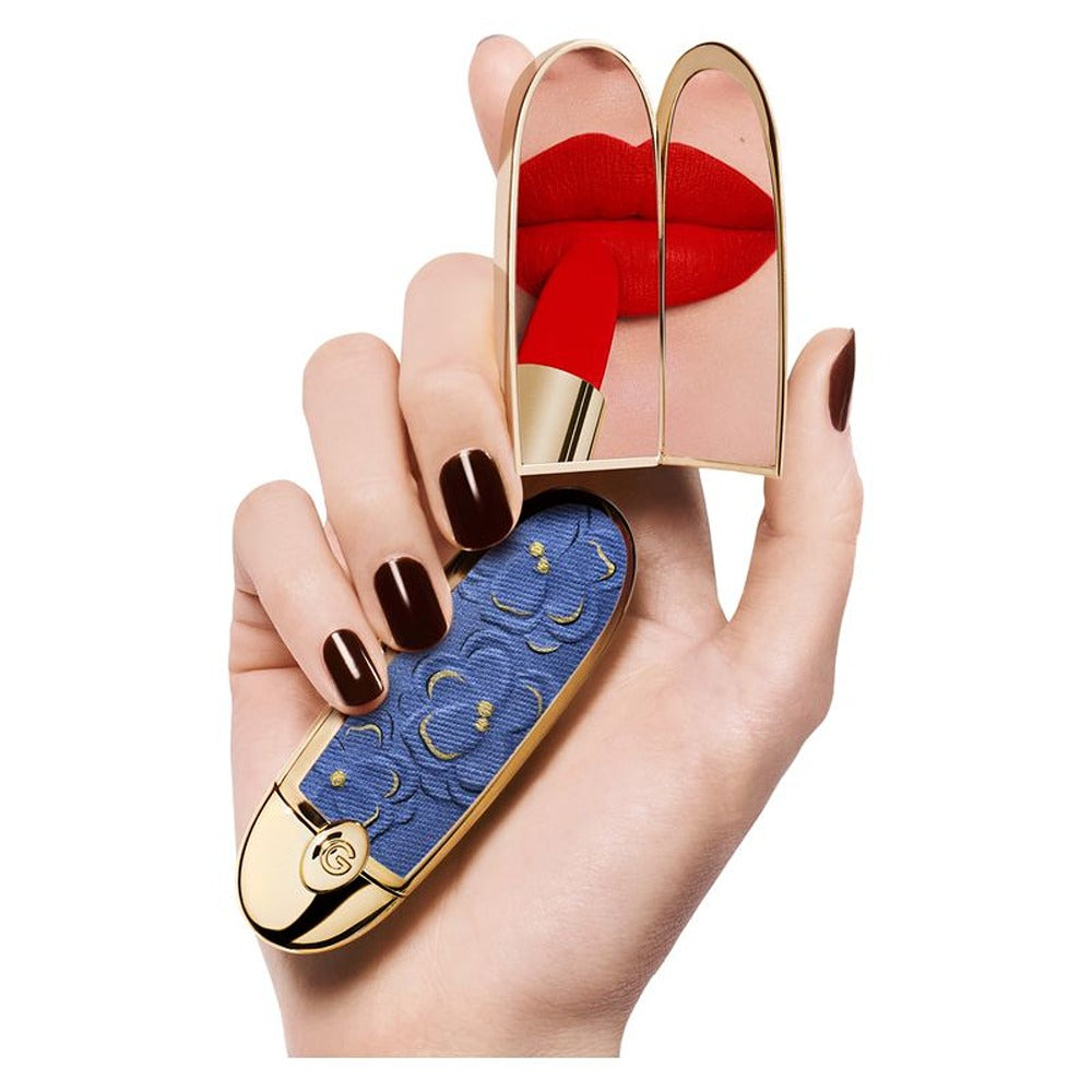 Guerlain Rouge G Blooming Denim La Cover Gioiello Con Doppio Specchio