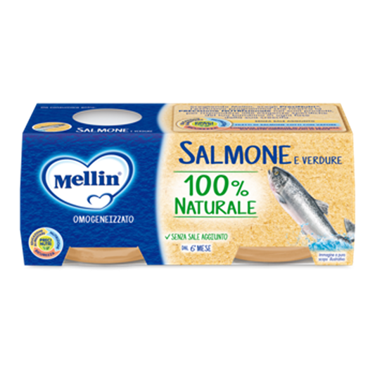 Mellin Omogeneizzato Salmone 2x80 gr