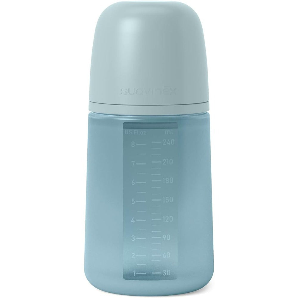 Suavinex Color Essence Biberon In silicone 240 ml Acqua 3+ Mesi