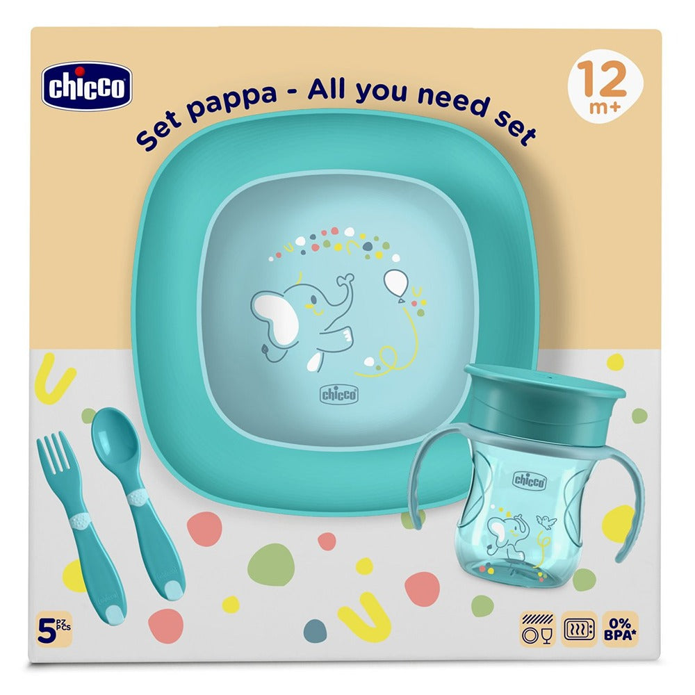Chicco Set Pappa Azzurro 12+ Mesi