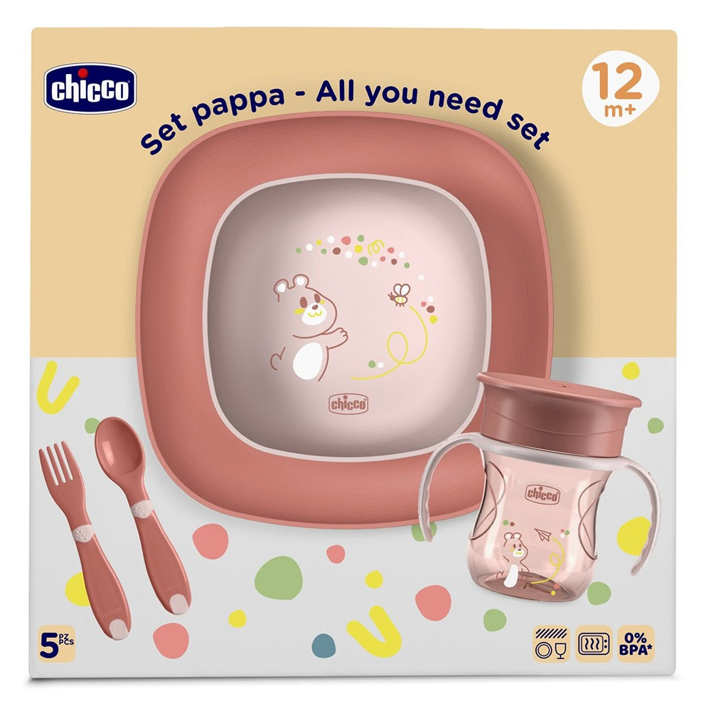 Chicco Set Pappa Rosa 12+ Mesi