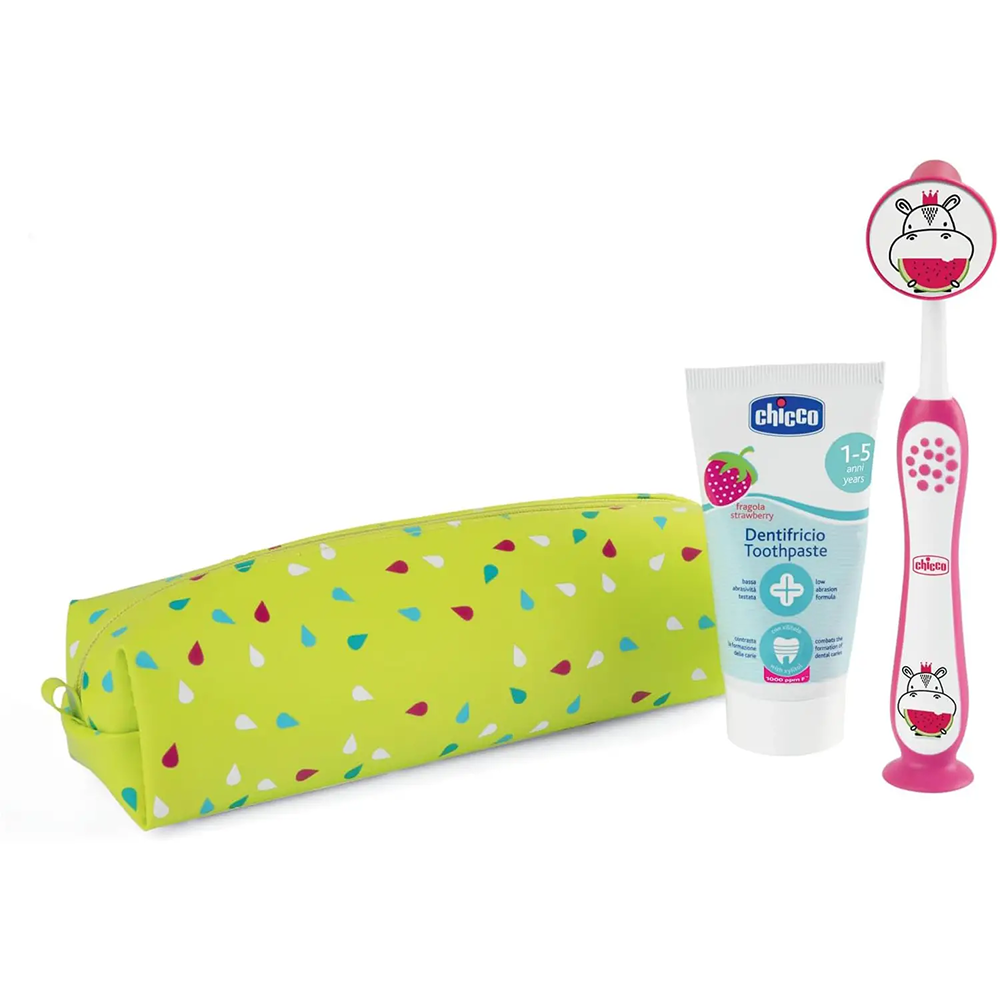 Chicco Set Primi Dentini Hippo 3+ Anni