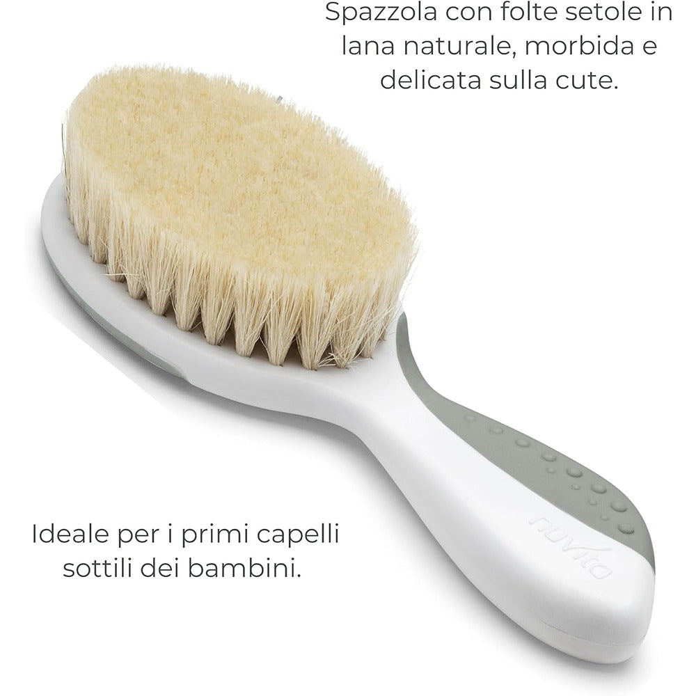 Nuvita Set Spazzola E Pettine English Rose 0+ Mesi