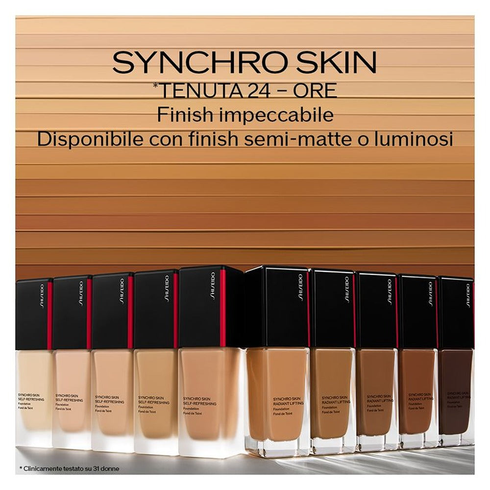 Shiseido Synchro Skin Self-Refreshing Foundation Spf 30 - Fondotinta a Lunga Tenuta