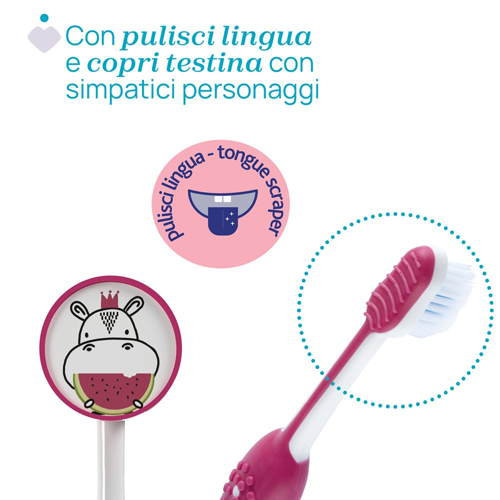 Chicco Spazzolino Denti Hippo 3-6 Anni