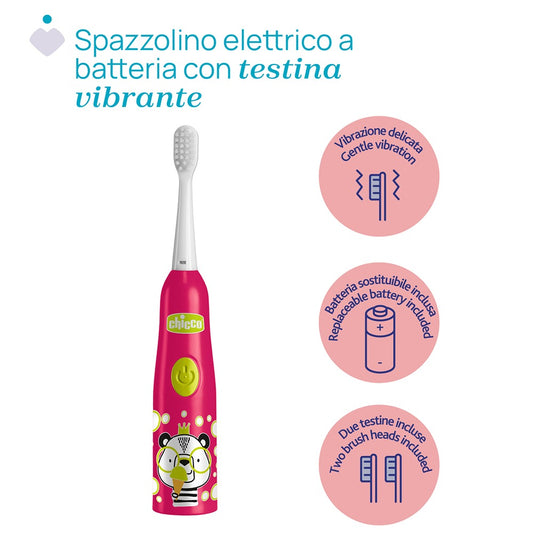 Chicco Spazzolino Elettrico Panda 3+ Anni