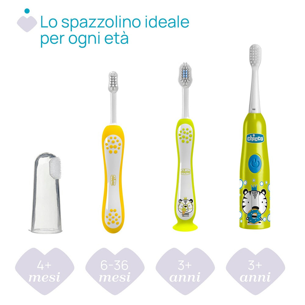 Chicco Spazzolino Elettrico Tigre 3+ Anni