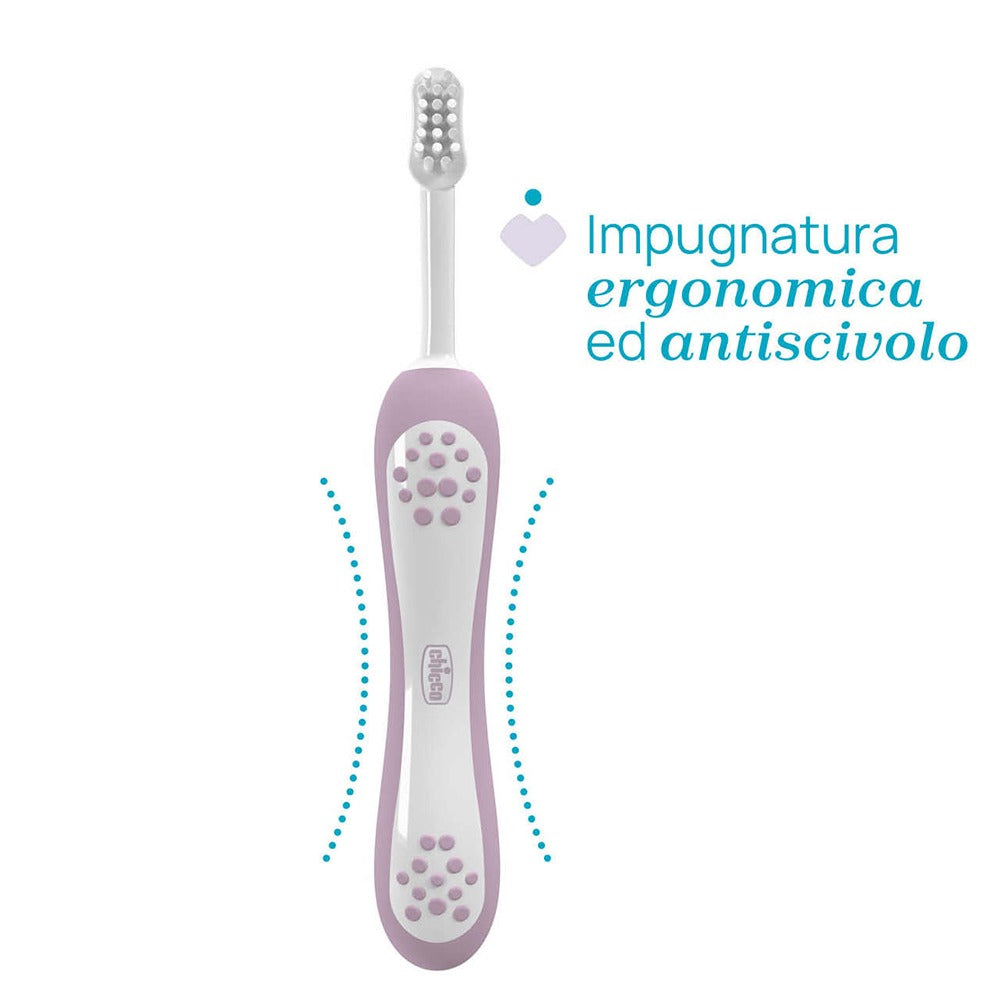 Chicco Spazzolino Primi Denti Lilla 6-36 Mesi