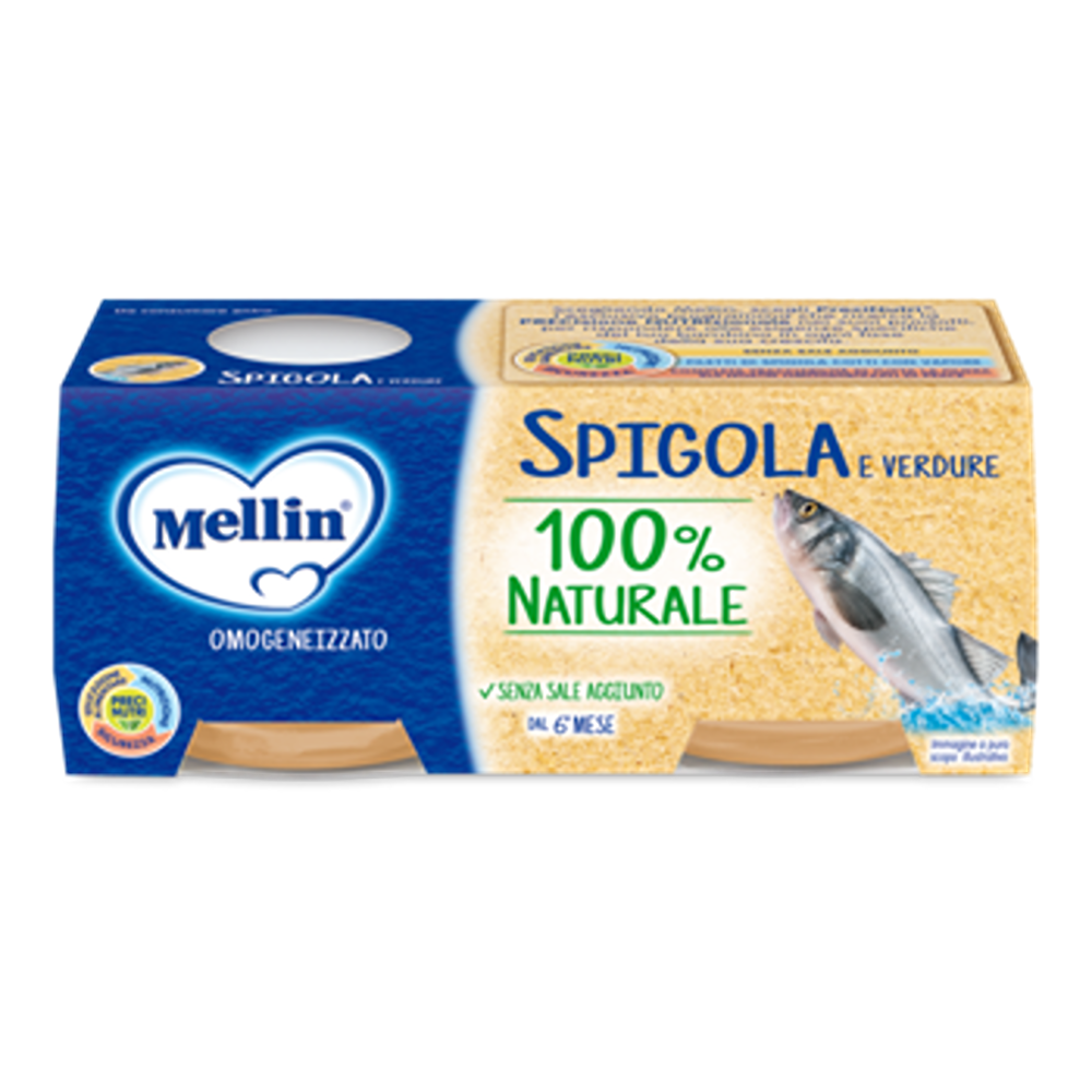 Mellin Omogeneizzato Spigola 2x80 gr