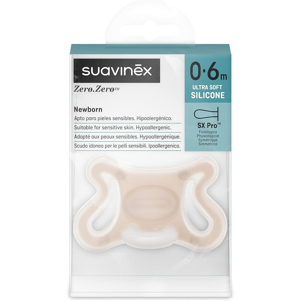 Suavinex Zero Zero Succhietto Tettarella Simmetrica In Silicone Sx Pro Light 0-6 Mesi