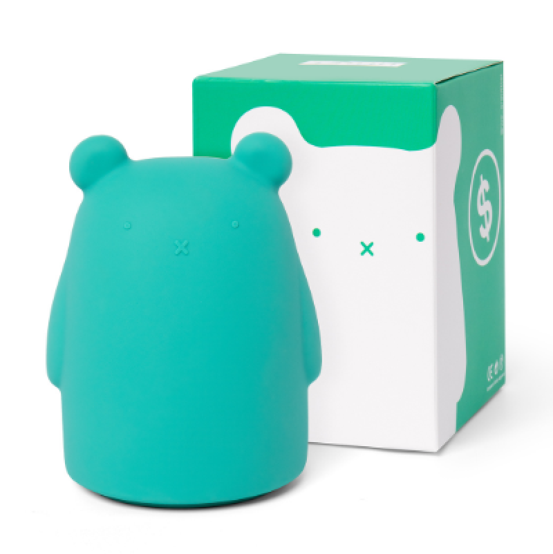 Little L Salvadanaio A Forma Di Orsetto In Silicone Salvia