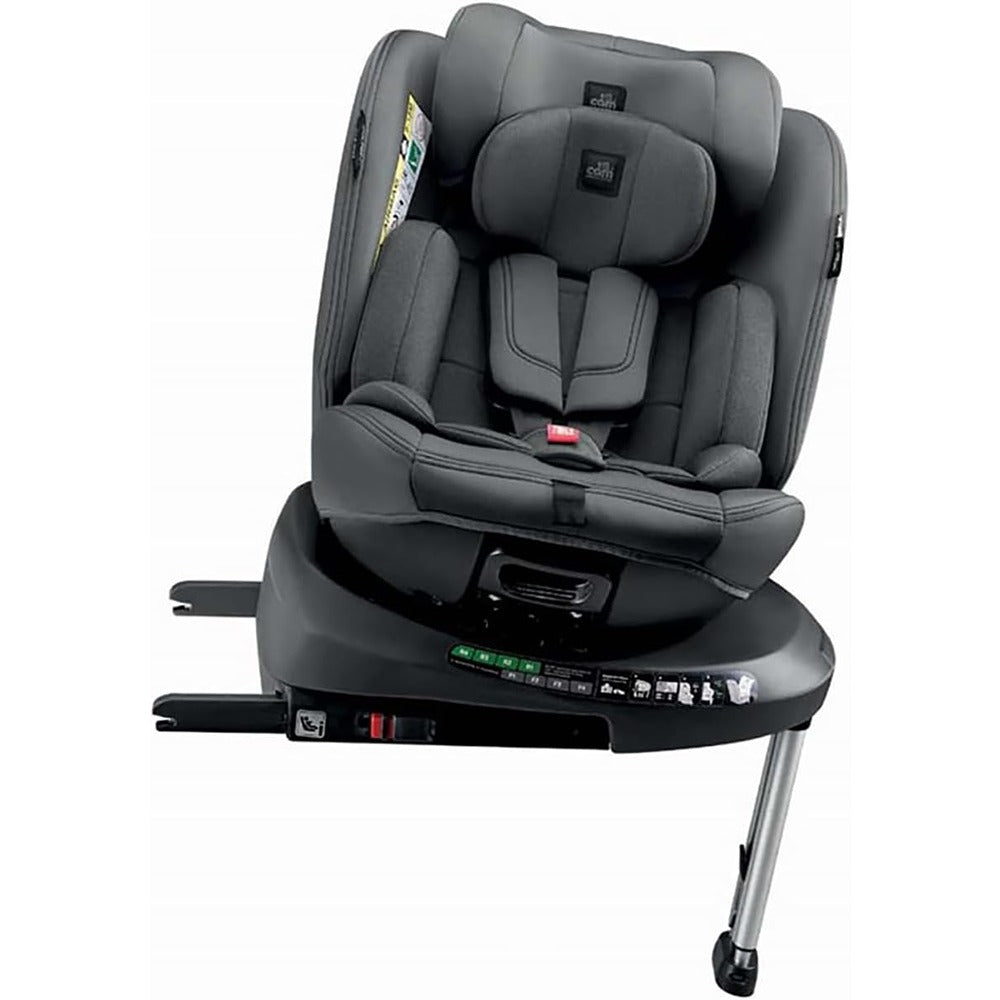 Cam Seggiolino Auto Sosta I-Size Girevole 360° E Schienale Reclinabile 40-150 cm Antracite