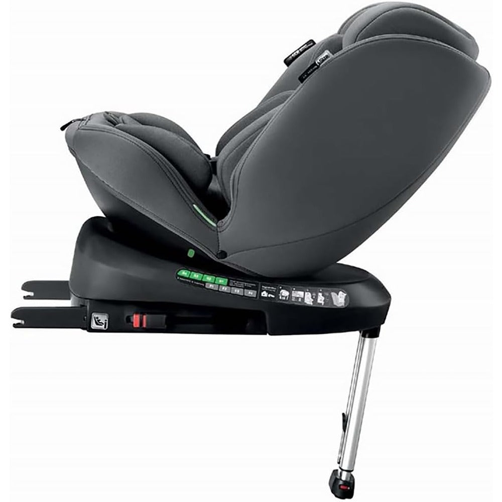 Cam Seggiolino Auto Sosta I-Size Girevole 360° E Schienale Reclinabile 40-150 cm Antracite