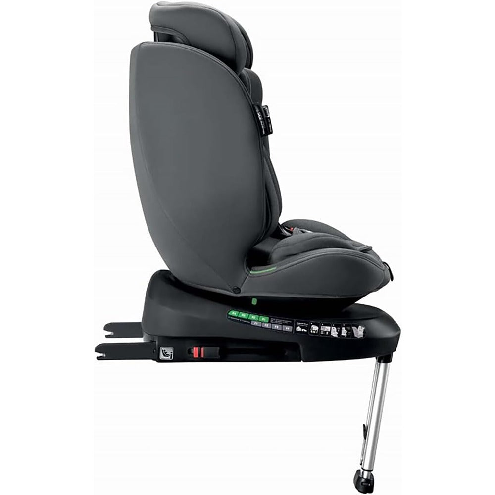 Cam Seggiolino Auto Sosta I-Size Girevole 360° E Schienale Reclinabile 40-150 cm Antracite