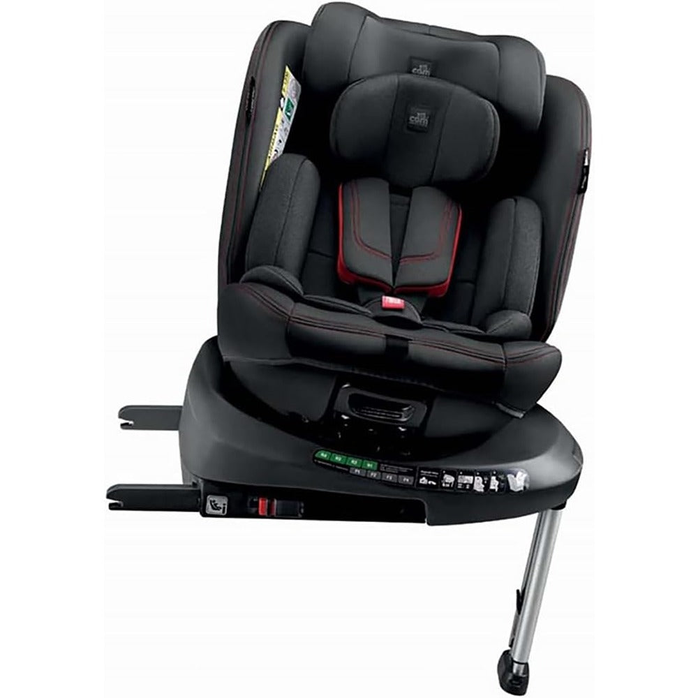 Cam Seggiolino Auto Sosta I-Size Girevole 360° E Schienale Reclinabile 40-150 cm Nero
