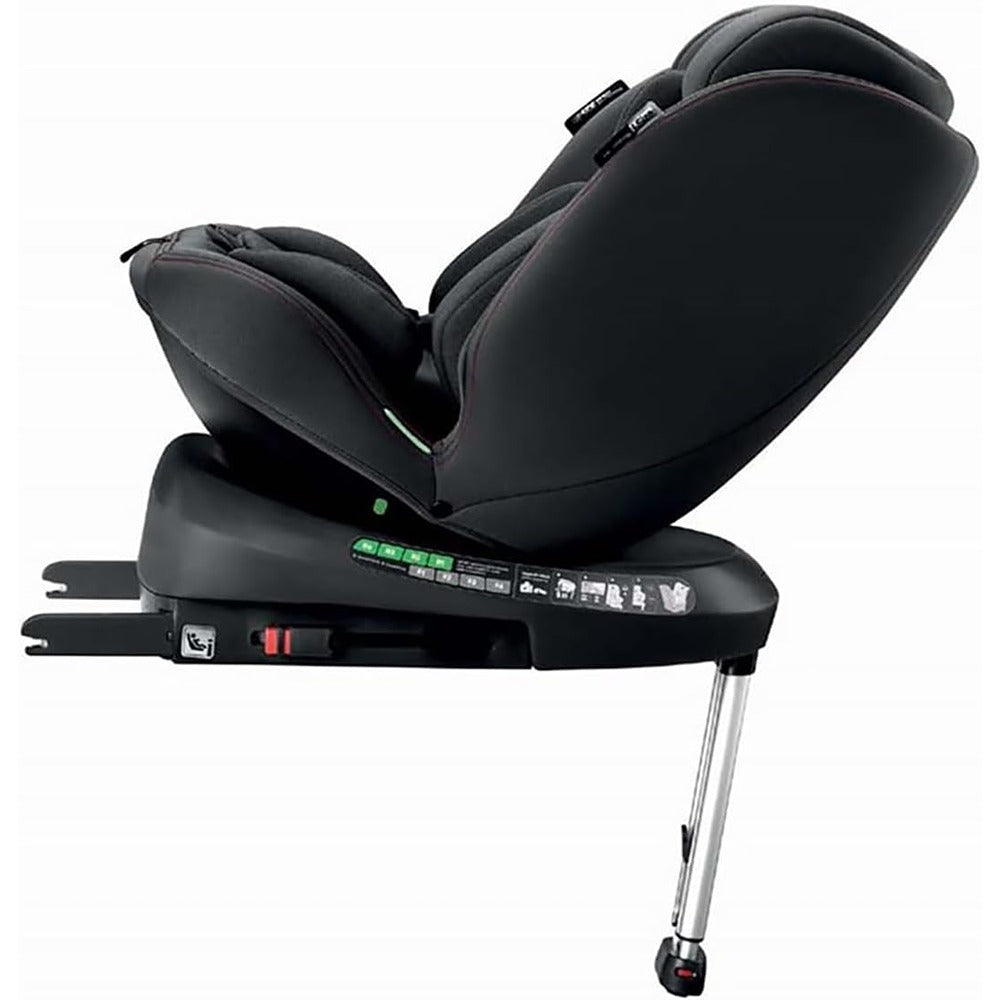 Cam Seggiolino Auto Sosta I-Size Girevole 360° E Schienale Reclinabile 40-150 cm Nero