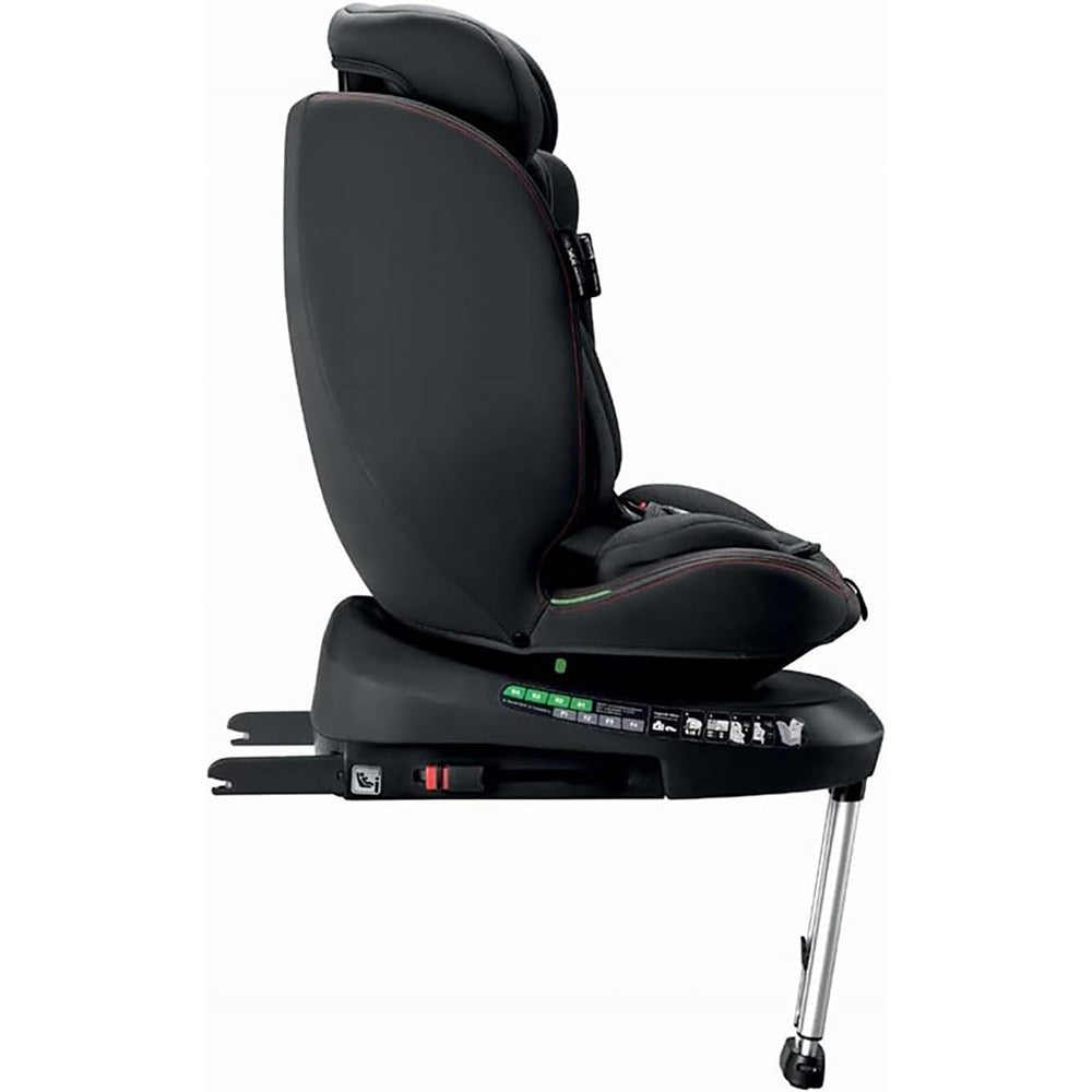 Cam Seggiolino Auto Sosta I-Size Girevole 360° E Schienale Reclinabile 40-150 cm Nero