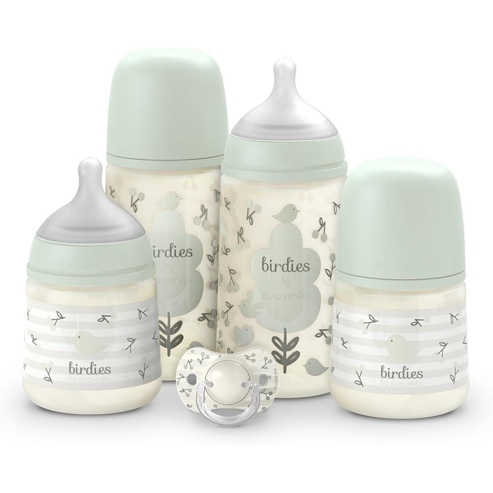Suavinex Birdies Set Regalo Essential Verde 0-6 Mesi