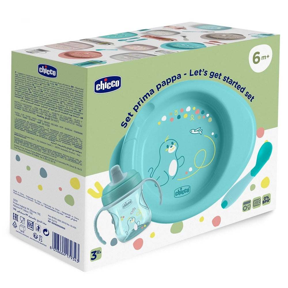 Chicco Set Pappa Azzurro 6+ Mesi