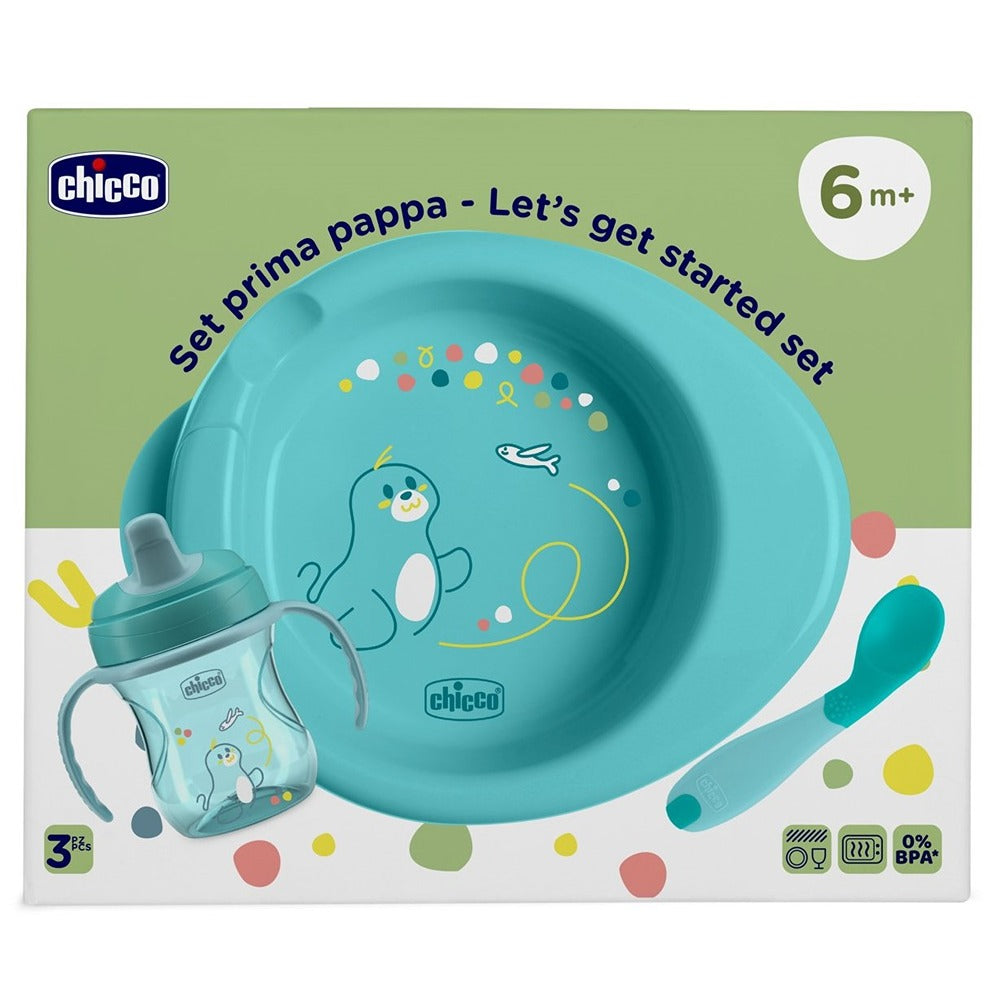 Chicco Set Pappa Azzurro 6+ Mesi