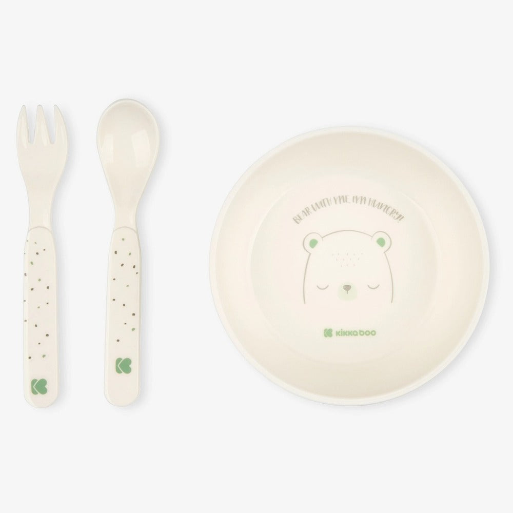 KikkaBoo Set Pappa Orsetto Salvia