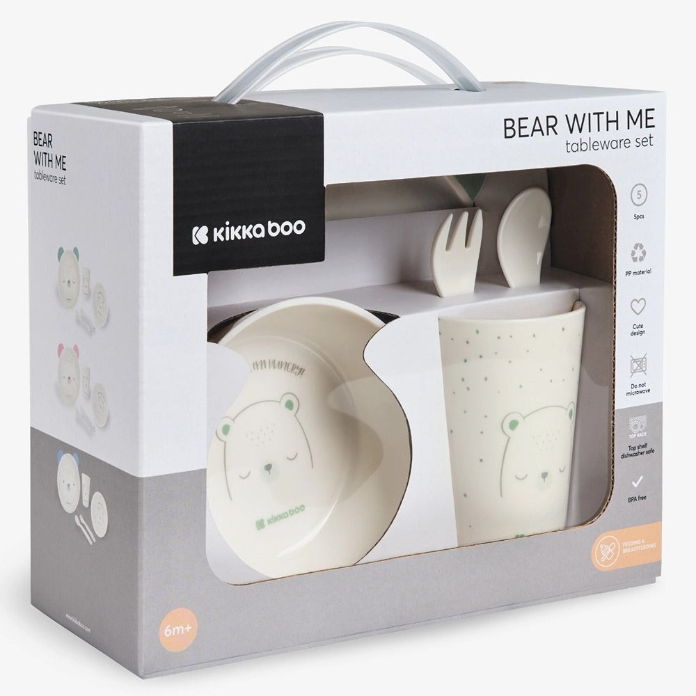 KikkaBoo Set Pappa Orsetto Salvia