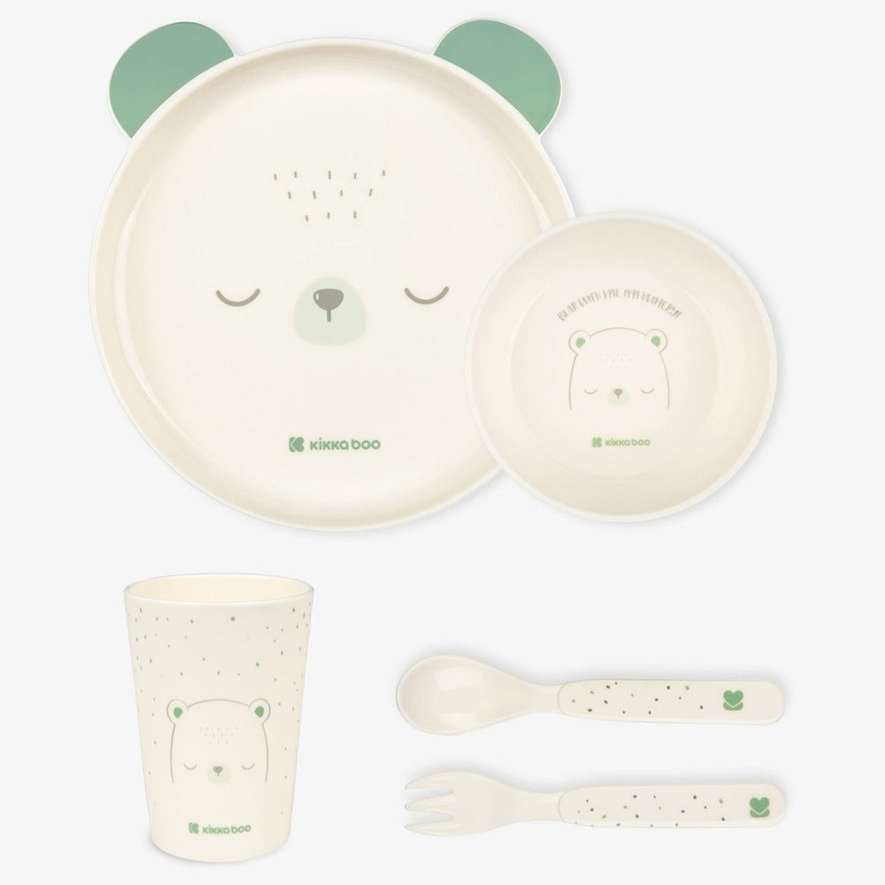 KikkaBoo Set Pappa Orsetto Salvia