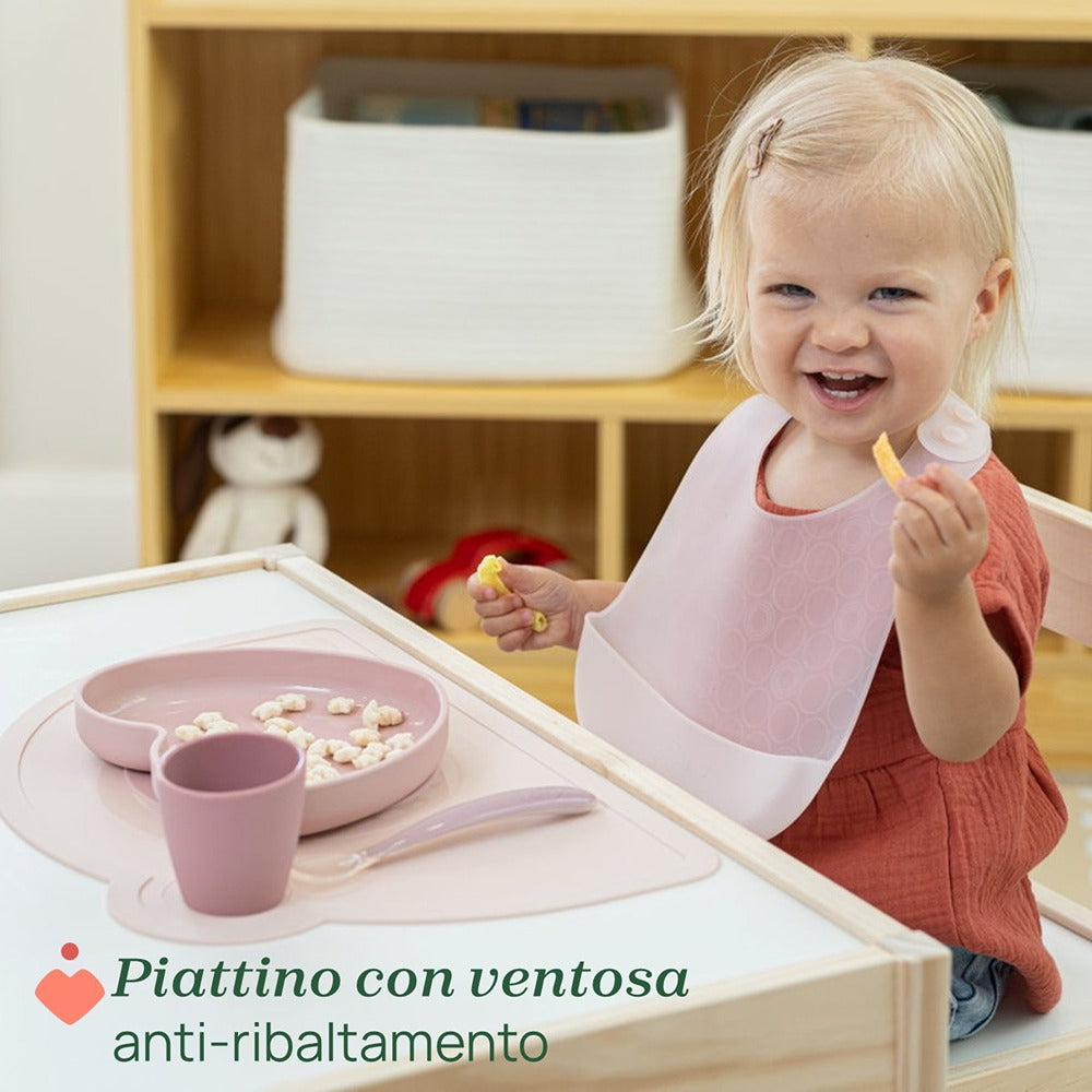 Chicco Easy Food Set Di Svezzamento In Silicone Azzurro 12+ Mesi