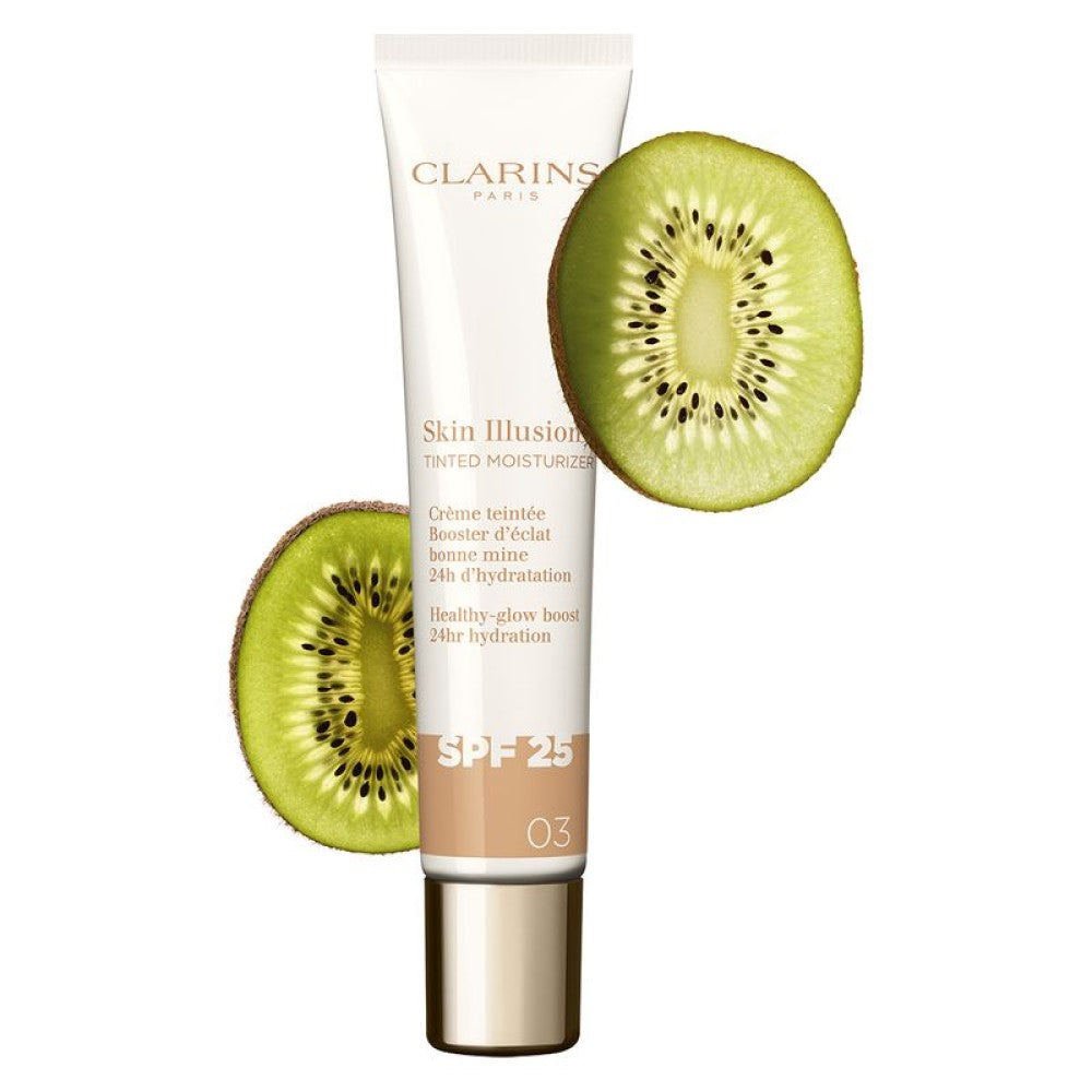 Clarins Skin Illusion Tinted Moisturizer Spf 25 - Crema Colorata Con Coprenza Naturale