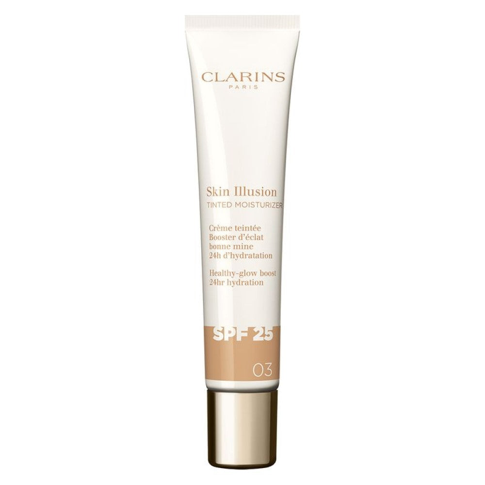 Clarins Skin Illusion Tinted Moisturizer Spf 25 - Crema Colorata Con Coprenza Naturale