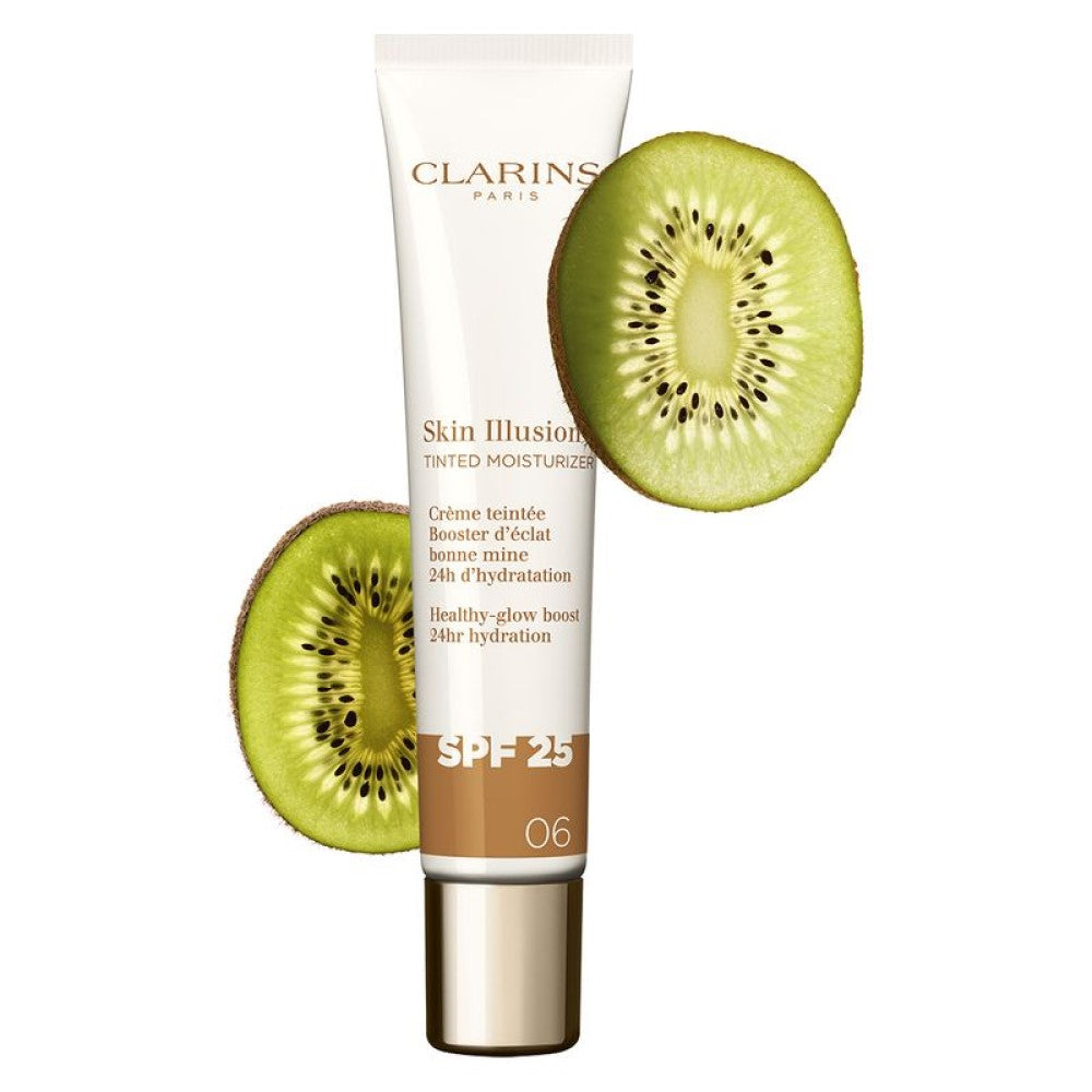 Clarins Skin Illusion Tinted Moisturizer Spf 25 - Crema Colorata Con Coprenza Naturale