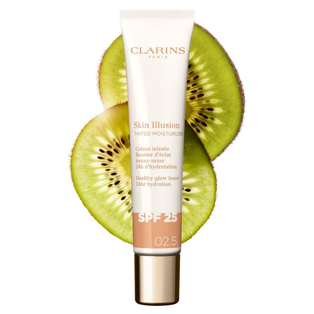 Clarins Skin Illusion Tinted Moisturizer Spf 25 - Crema Colorata Con Coprenza Naturale