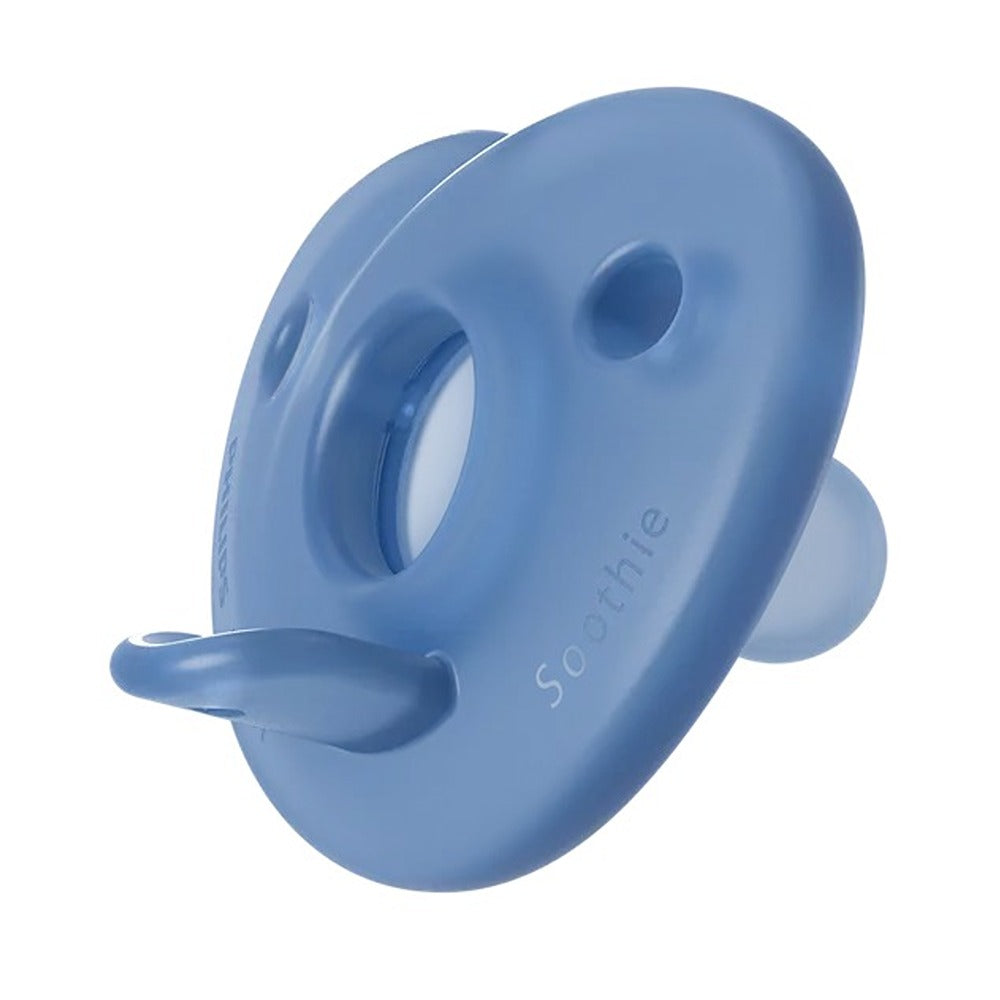 Philips Avent Soothie Succhietti In Silicone Tettarella Tonda E Simmetrica Blu E Azzurro 0-6 Mesi 2 Pezzi