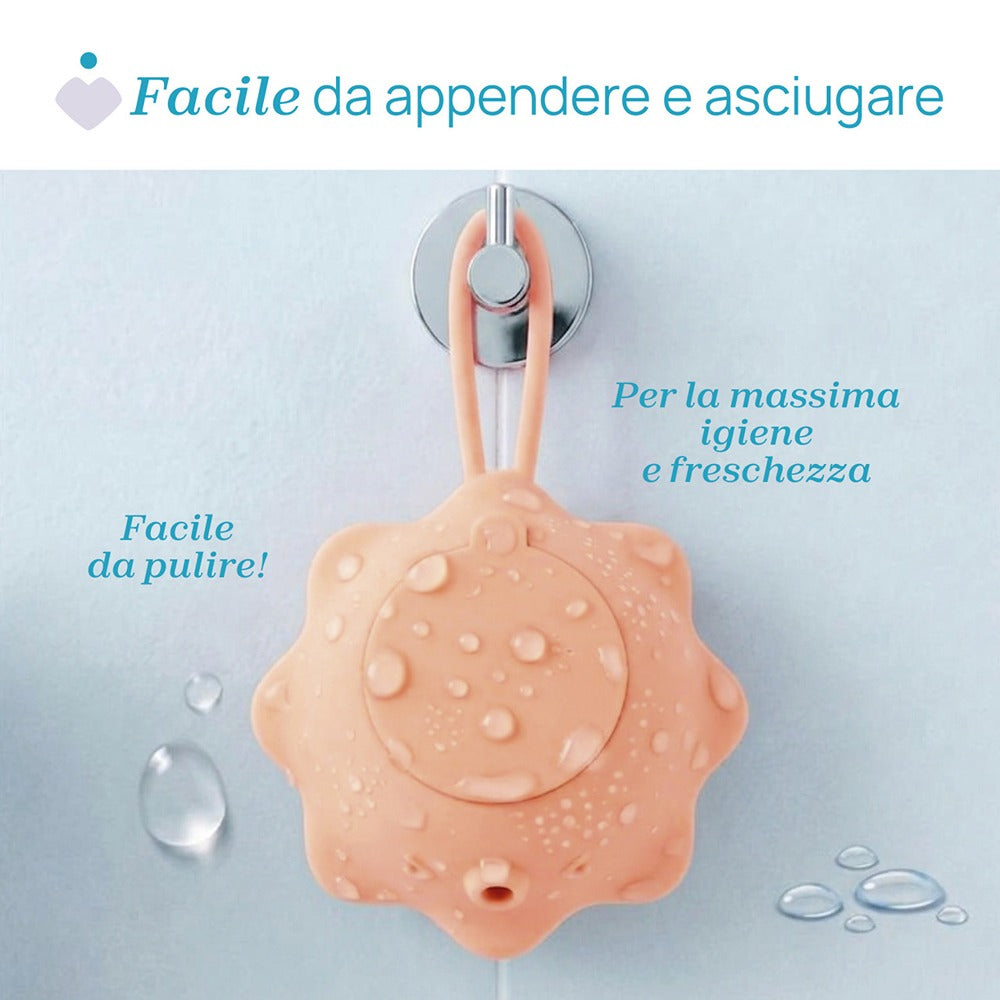 Chicco Spazzola Corpo Con Dispenser Integrato Arancione