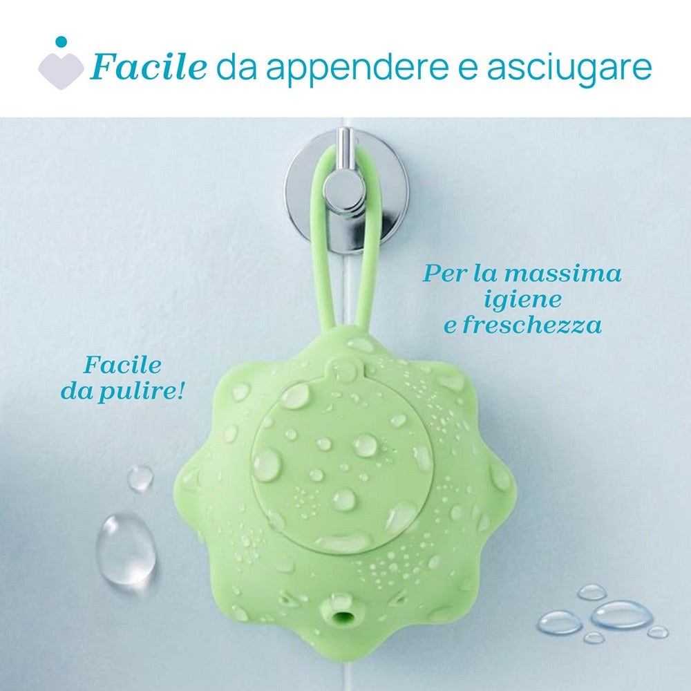 Chicco Spazzola Corpo Con Dispenser Integrato Verde