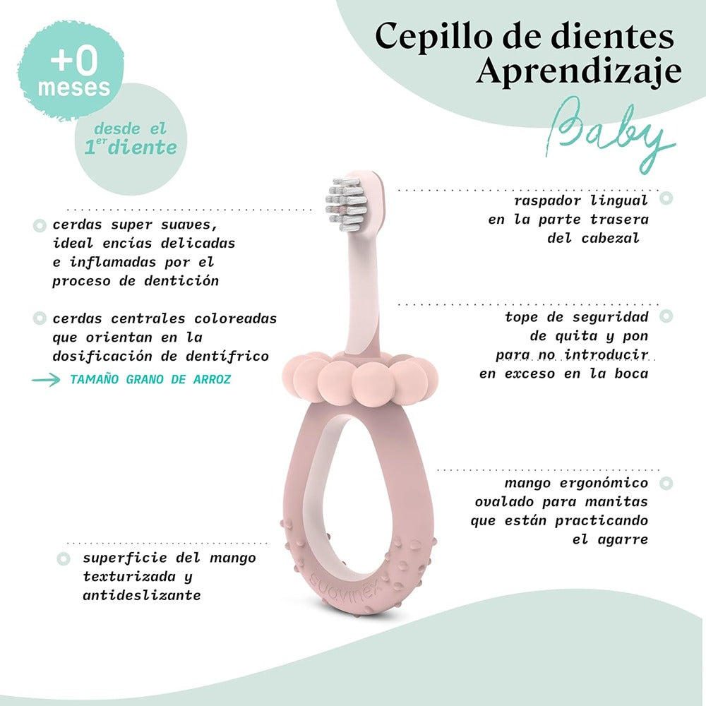 Suavinex Oralcare Spazzolino Primi Dentini Baby Azurro 0-2 Anni
