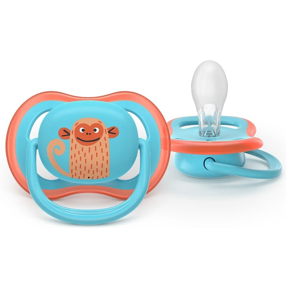 Philips Avent Ultra Succhietti Ortodontici Scimmia E Ranocchio 18+ Mesi 2 Pezzi