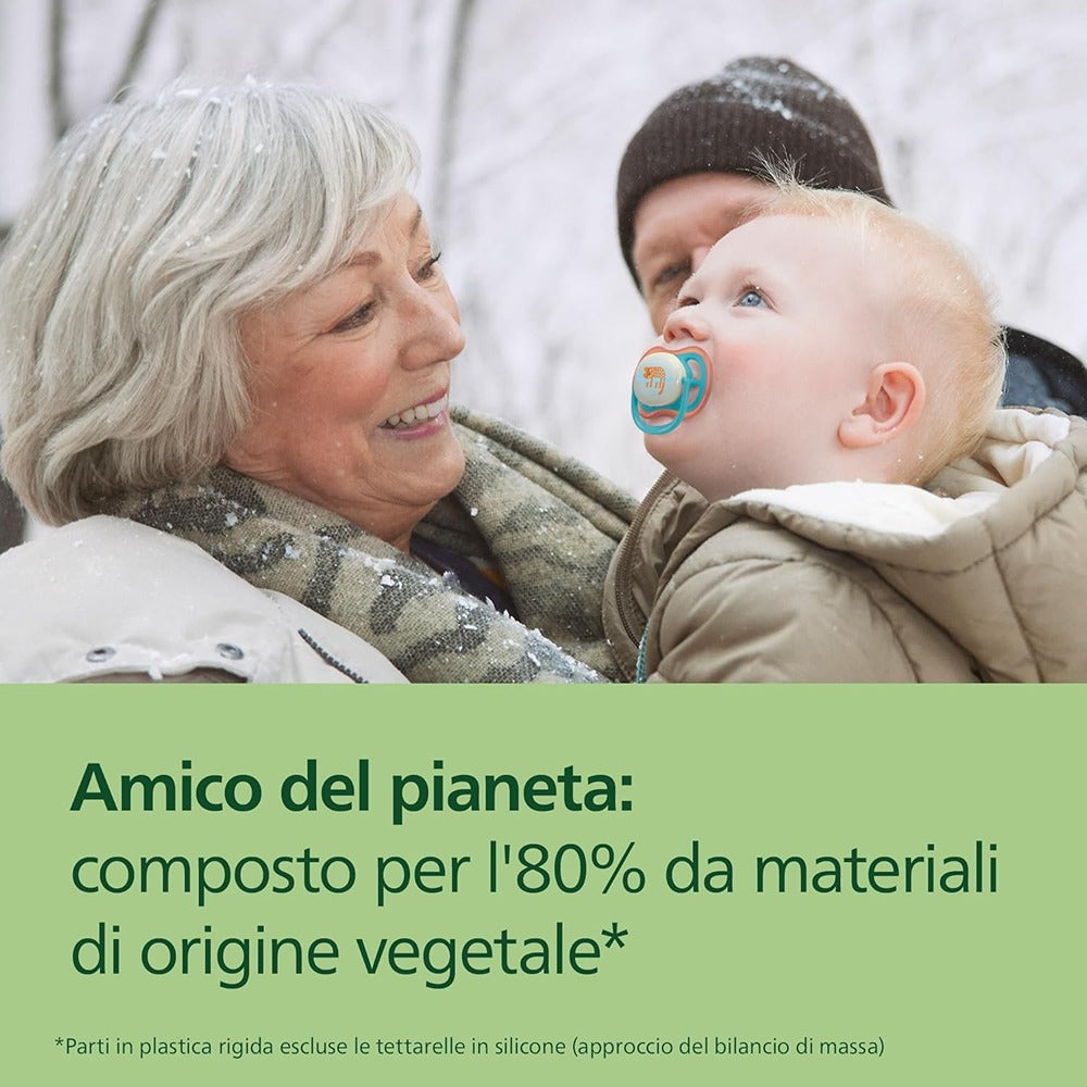 Philips Avent Ultra Succhietti Ortodontici Scimmia E Ranocchio 18+ Mesi 2 Pezzi