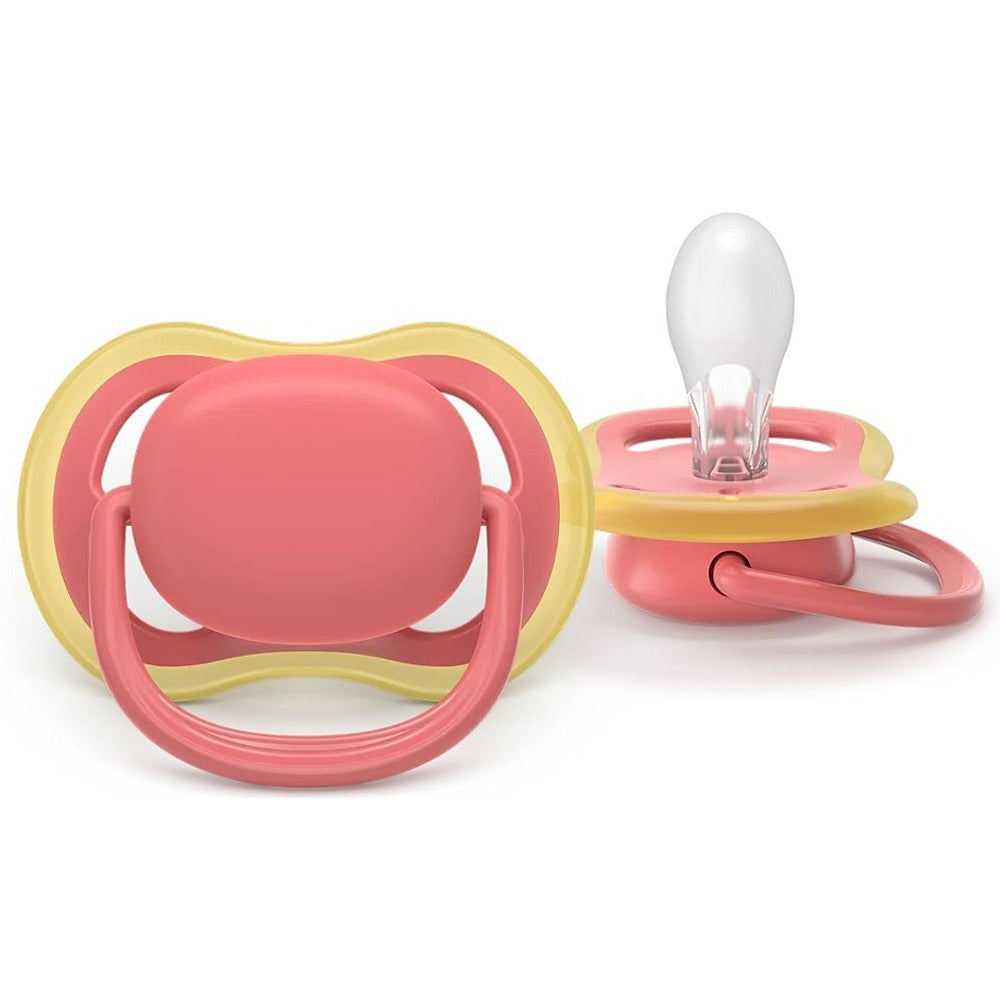 Philips Avent Ultra Succhietti Ortodontici Lilla E Rosa 18+ Mesi 2 Pezzi