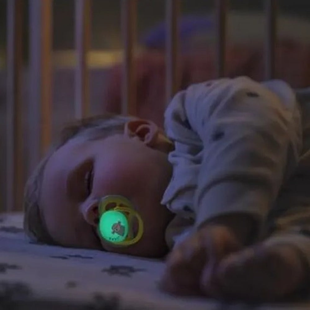 Philips Avent Ultra Nighttime Succhietti Ortodontici Leopardo E Scimmia 18+ Mesi 2 Pezzi