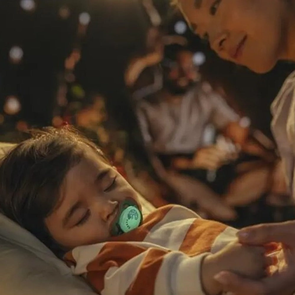 Philips Avent Ultra Air Nighttime Succhietti Ortodontici Camaleonte E Scimmia 6-18 Mesi 2 Pezzi