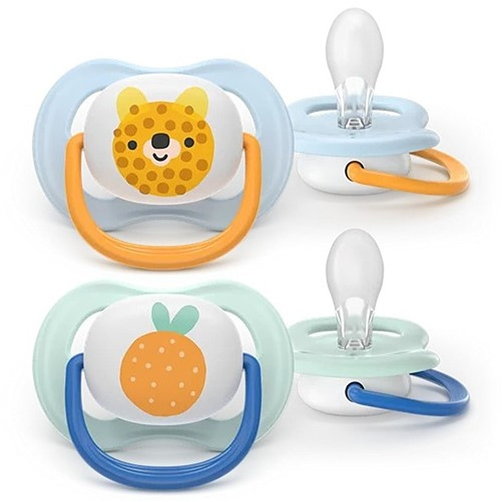 Philips Avent Ultra Air Succhietti Ortodontici Tigre E Ananas 0-6 Mesi 2 Pezzi