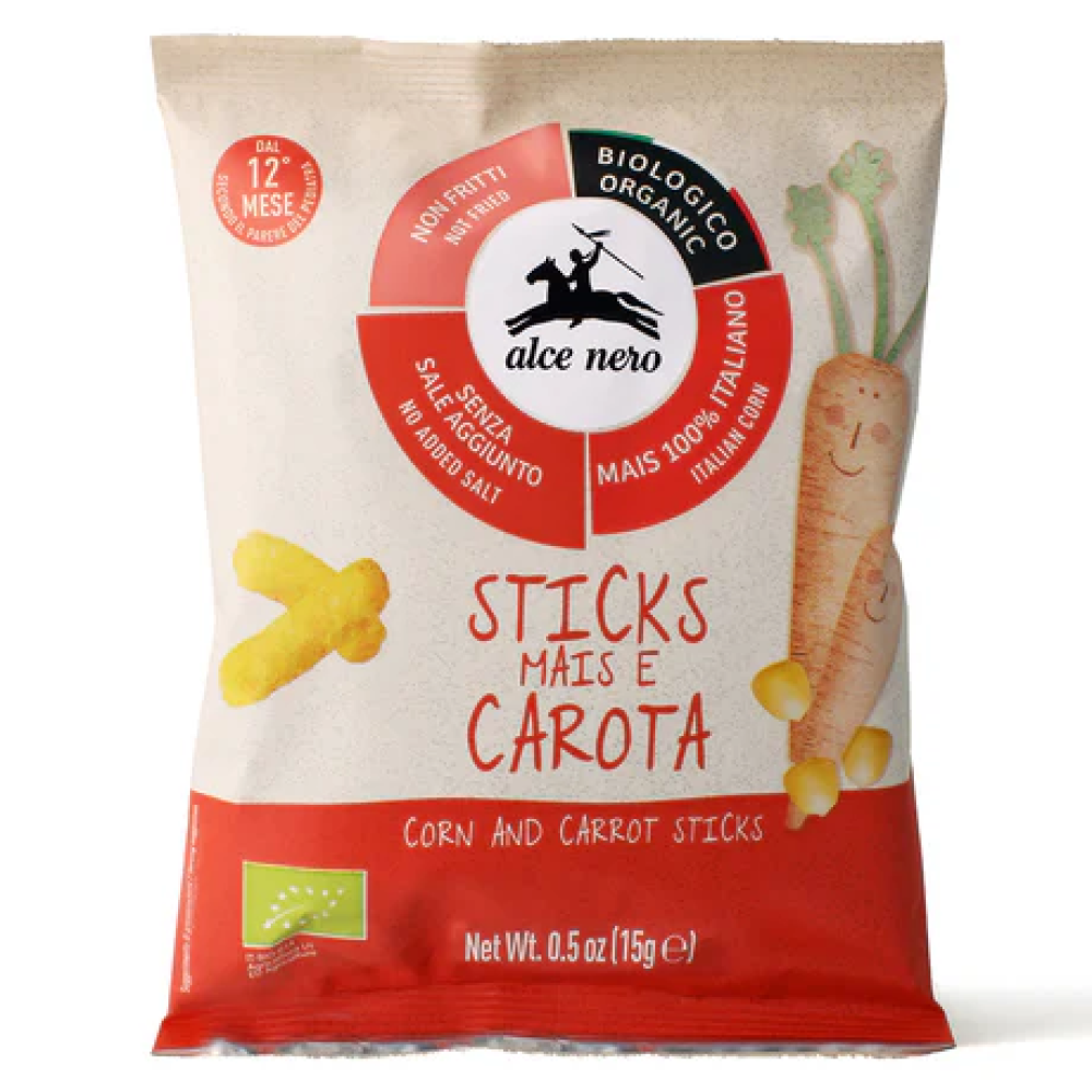 Alce Nero Sticks Mais E Carota Biologici
