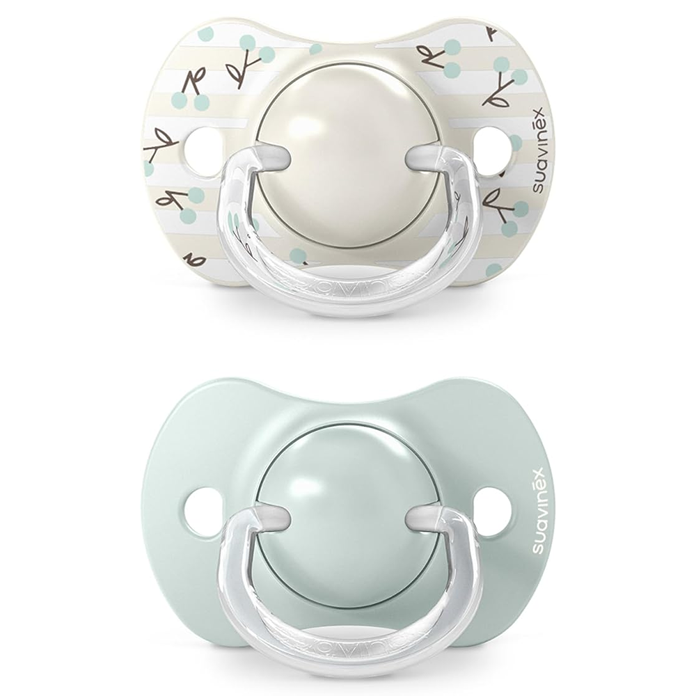 Suavinex Birdies Succhietti Tettina Simmetrica In Silicone Sx Pro Verde 0-6 Mesi