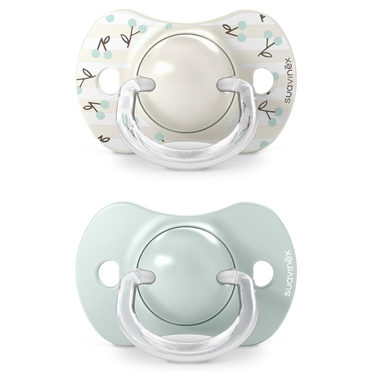 Suavinex Birdies Succhietti Tettina Simmetrica In Silicone Sx Pro Verde 0-6 Mesi