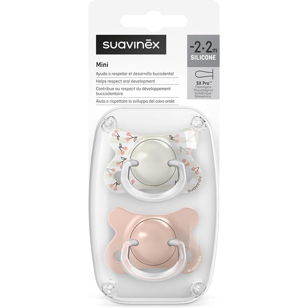 Suavinex Birdies Succhietti Tettarella Fisiologica In Silicone Sx Pro Rosa -2-2 Mesi
